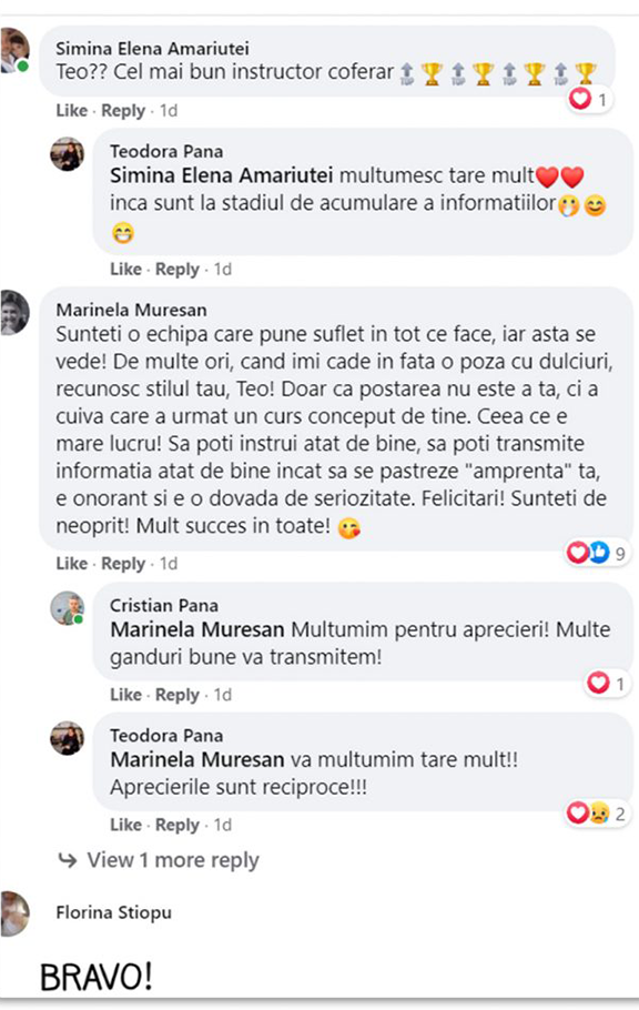 Cursuri Cofetarie